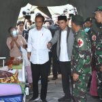 Presiden Jokowi Kunjungi Korban Gempa Lombak 7 SR