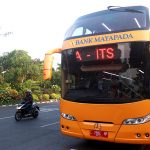 Bus Tingkat Kembali Uji Coba Rute di Surabaya