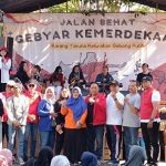 Lewat Jalan Sehat, PDI Perjuangan Surabaya Kenalkan Sosok Ganjar Pranowo Pada Masyarakat