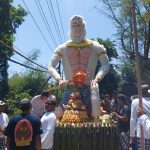 Ogoh-ogoh Naga dan Hanuman Meriahkan Sedekah Bumi Warga Sumur Welut