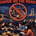 Demi Ketertiban, Satlantas Polrestabes Surabaya Larang Sahur On The Road