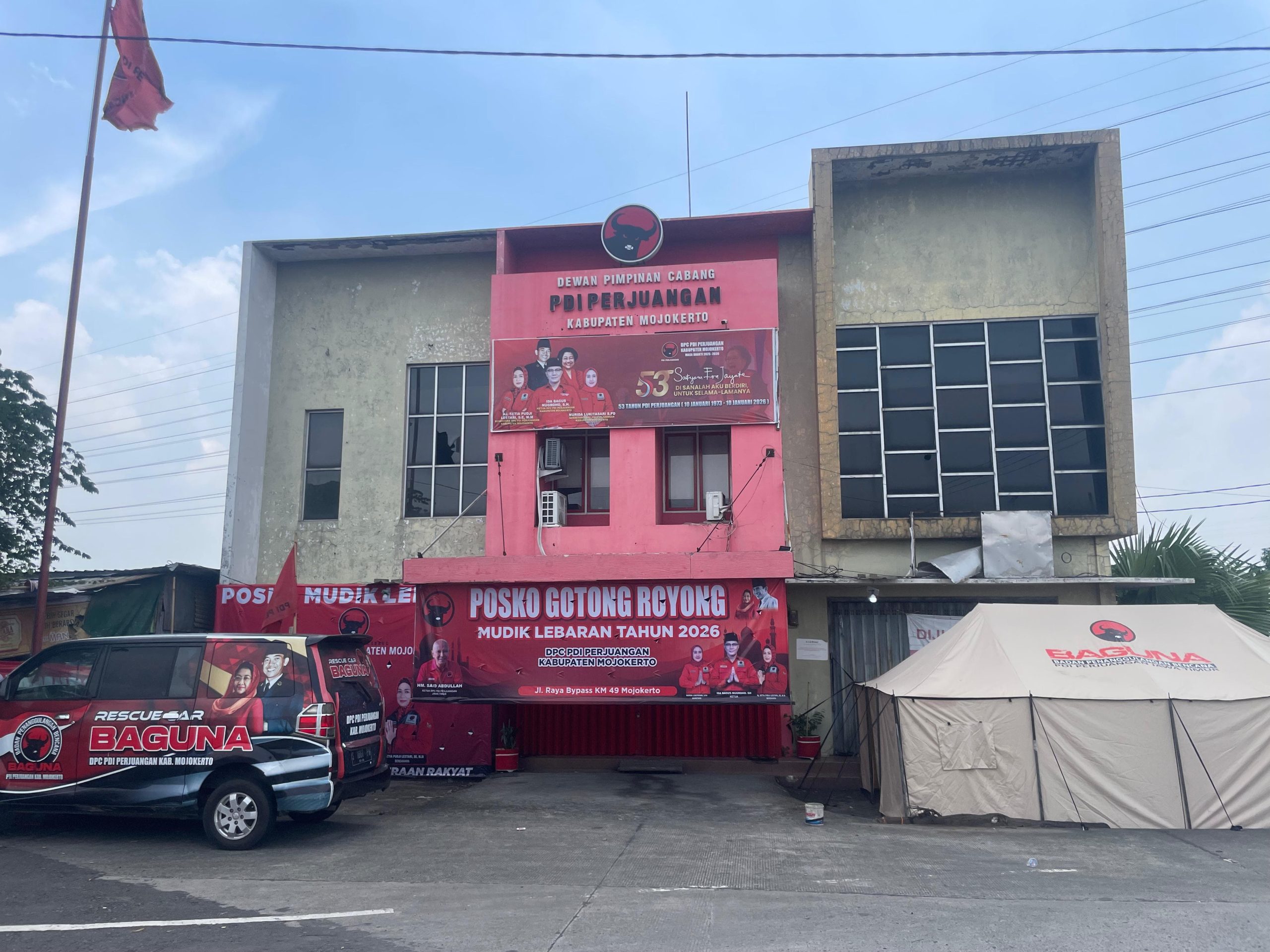 PDIP Kabupaten Mojokerto Buka 2 Posko Mudik Gotong Royong, Cek Lokasinya