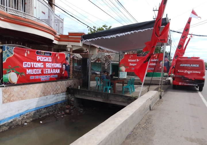 Posko Mudik Gotong Royong PDIP Jombang: Siapkan Ambulans dan Fasilitas Gratis 24 Jam