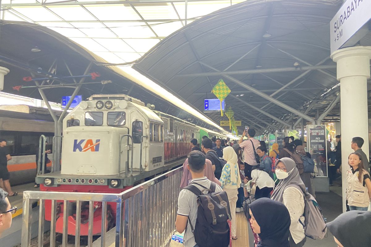 Arus Balik, Stasiun di Daop 8 Surabaya Dipenuhi 50.027 Penumpang