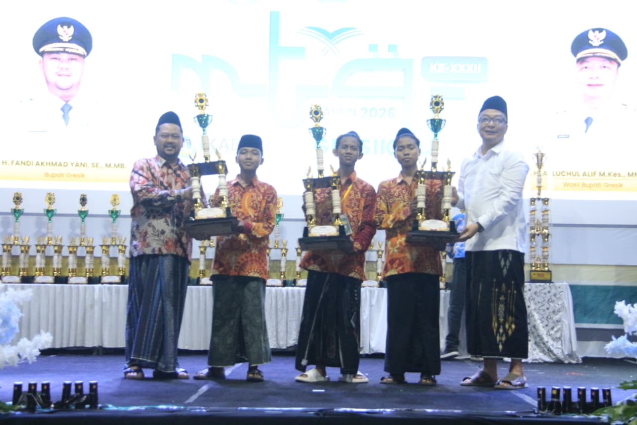 MTQ ke-32 Gresik Ditutup, Bungah Juara Umum Tiga Kali Berturut-turut