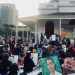 Arumi dan Marcella jadi Model Lukisan Beauty of Balai Pemuda