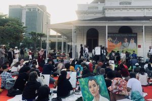 Arumi dan Marcella jadi Model Lukisan Beauty of Balai Pemuda