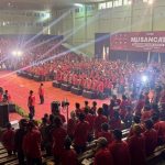 Ribuan Kader Banteng Nganjuk Hadiri Musancab Serentak di Gedung Juang 45
