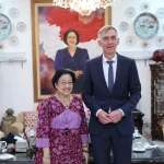 Megawati Soekarnoputri Terima Dubes Jerman Bahas Timur Tengah dan KAA