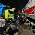 Lagi Tabrakan Kereta Api, KA Dhoho Sruduk Truk Pasir Terobos Palang Pintu