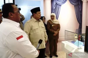 Prabowo Tiba di Nganjuk Meresmikan Museum Marsinah