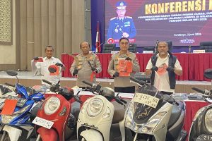 Polda Jatim Sebut Kasus Pencurian Motor Terbanyak di Malang dan Surabaya