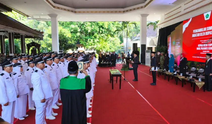 Bupati Sidoarjo Lantik 80 Kades Baru, Minta Fokus Bangun Desa
