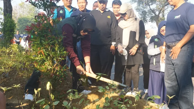 Wabup Sidoarjo Tanam 644 Pucuk Merah Perkuat Penghijauan Kota Wabup Sidoarjo Tanam 644 Pucuk Merah Perkuat Penghijauan Kota
