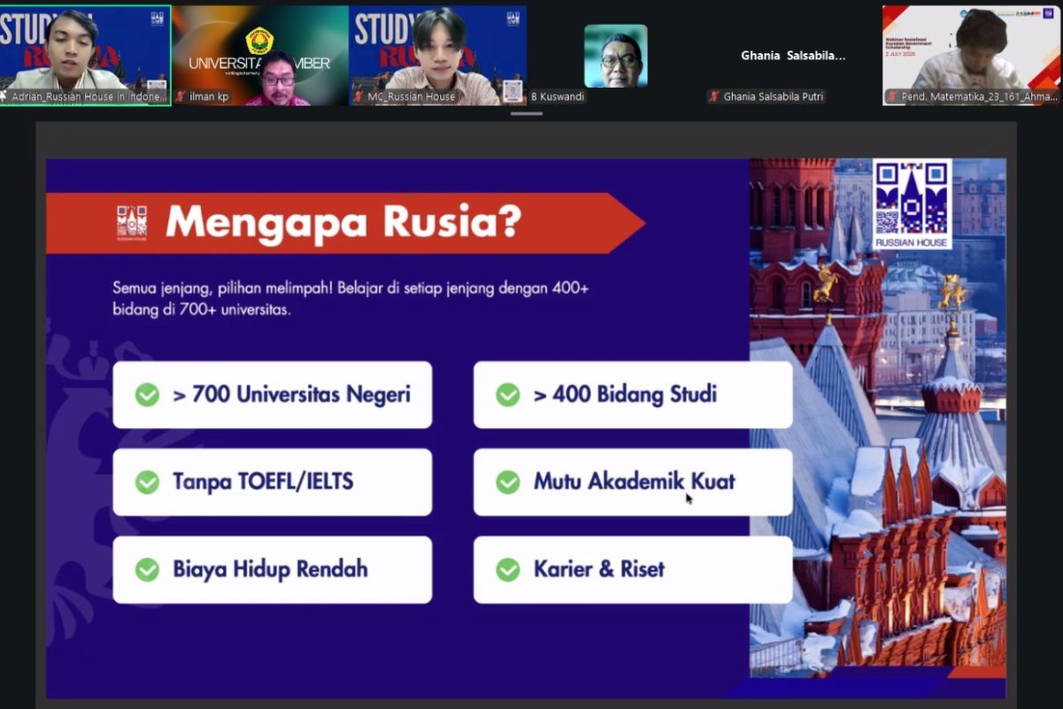 Rusia Tawarkan Beasiswa Kuliah untuk Dosen dan Mahasiswa Unej Rusia Tawarkan Beasiswa Kuliah untuk Dosen dan Mahasiswa Unej