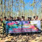 TNI-Petugas Gabungan Sisir Kawasan Hutan Magetan Cegah Kebakaran