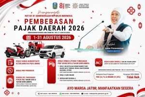 Resmi! Pemprov Jatim Gelar Pemutihan Pajak Sepanjang Agustus Resmi! Pemprov Jatim Gelar Pemutihan Pajak Sepanjang Agustus