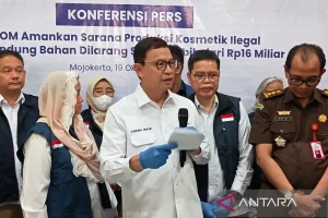 Pabrik Kosmetik Ilegal Rp16 Miliar di Mojokerto Dibongkar BPOM