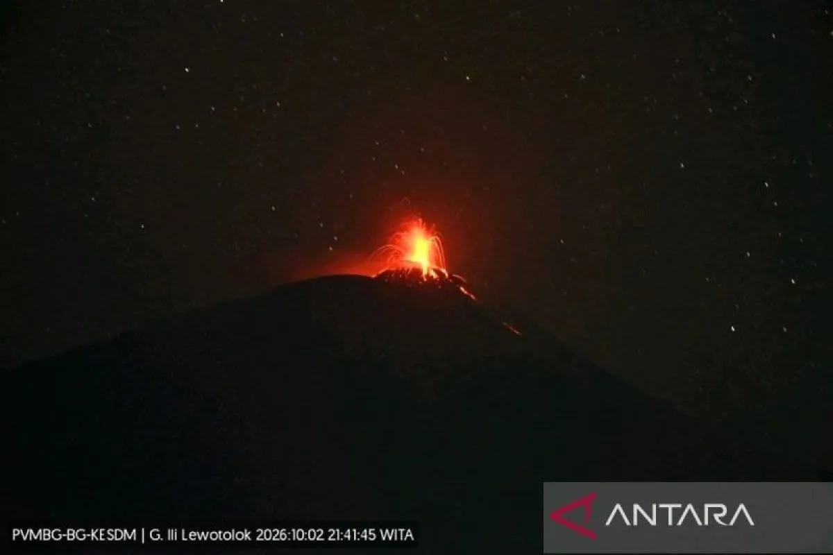 Erupsi Ili Lewotolok Lava Mengalir: Warga Lembata NTT Waspada Erupsi Ili Lewotolok Lava Mengalir: Warga Lembata NTT Waspada