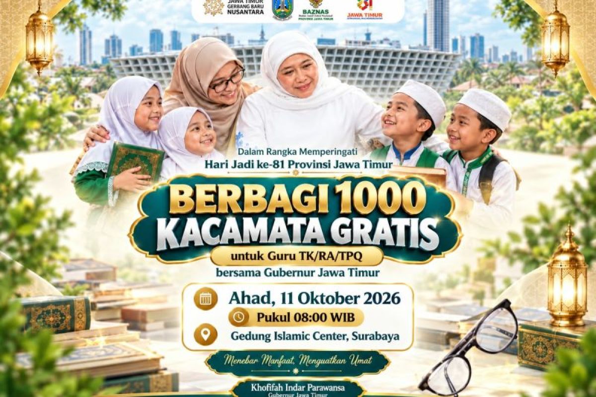 HUT Jatim Pemprov Bagi 1.000 Kacamata Gratis Guru HUT Jatim Pemprov Bagi 1.000 Kacamata Gratis Guru