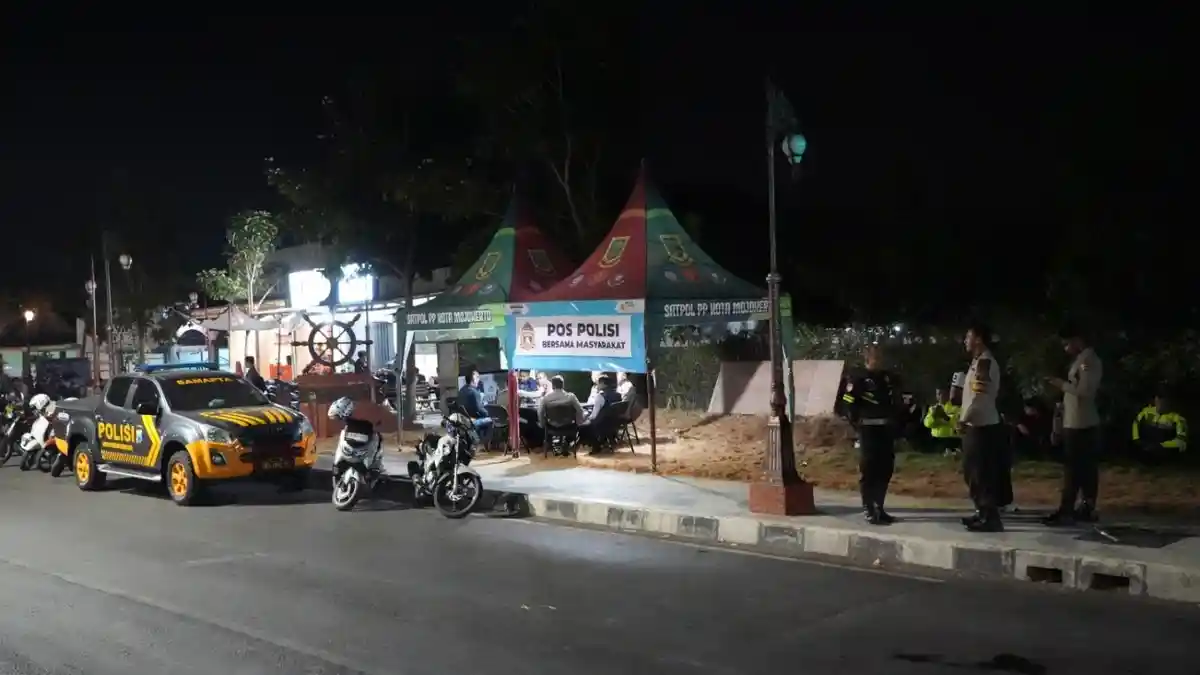Buntut Pengeroyokan Gangster, Mojokerto Dirikan Pos Polisi Buntut Pengeroyokan Gangster, Mojokerto Dirikan Pos Polisi